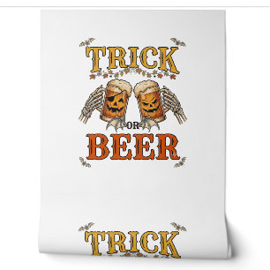 Trick Or Beer Halloween Pumpkin Mug Skeleton Hands Wallpaper