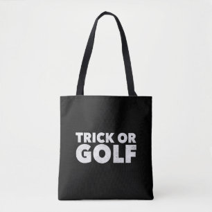 Trick Or Golf Funny Halloween Tote Bag
