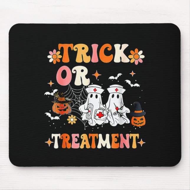 Trick Or Halloween Radiation Oncology Rad Therapy  Mouse Pad (Front)