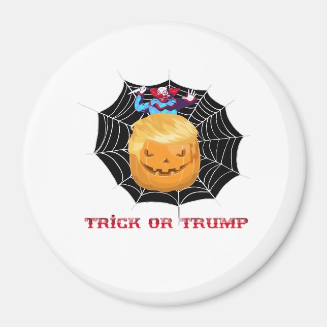 Trick Or Halloween Scary Clown Magnet (Front)