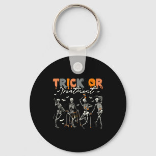 Trick Or Pt Physical Therapy Therast Halloween  Key Ring