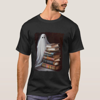 Trick Or Teach Ghost Read Books Spooky Teacher Hal T-Shirt
