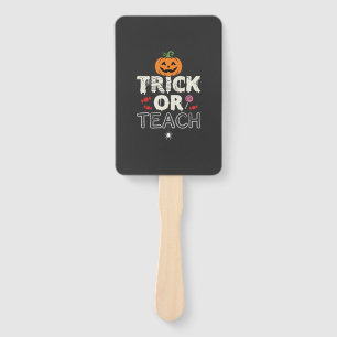 Trick or Teach Halloween Teacher Design (2)_1 Hand Fan