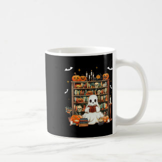 Trick Or Teach Spooky Teacher Cute Ghost Read Book Coffee Mug