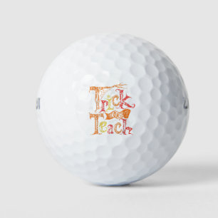 Trick Or Teach Teacher Funny Halloween Costume Tea Golf Balls