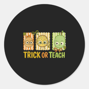 Trick Or Teach, The Bad Seed Halloween Costume Tee Classic Round Sticker