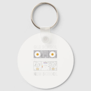 Trick Or Three Cute Ghost Groovy 3rd Birthday Girl Key Ring
