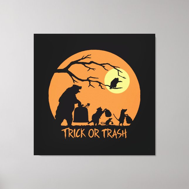 Trick Or Trash Canvas Print (Front)