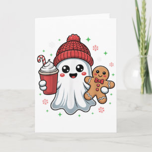 Trick Or Trash Funny Raccoon Halloween Ghost Costu Card
