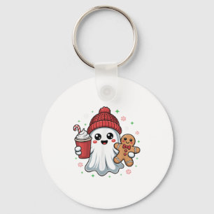 Trick Or Trash Funny Raccoon Halloween Ghost Costu Key Ring