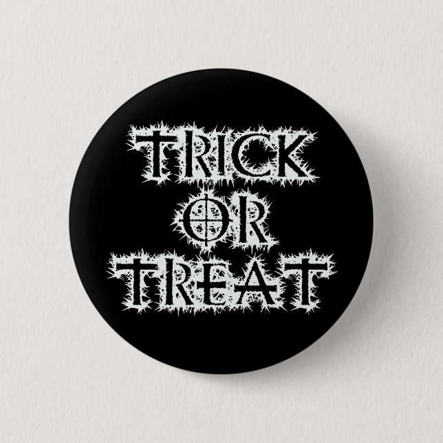 Trick or Treat 6 Cm Round Badge (Front)