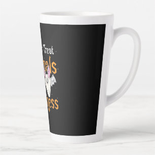 Trick Or Treat Animals With Kindness Latte Mug