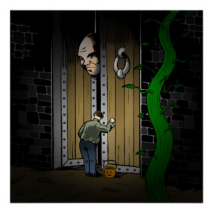 Trick or Treat at the Giant's House Poster