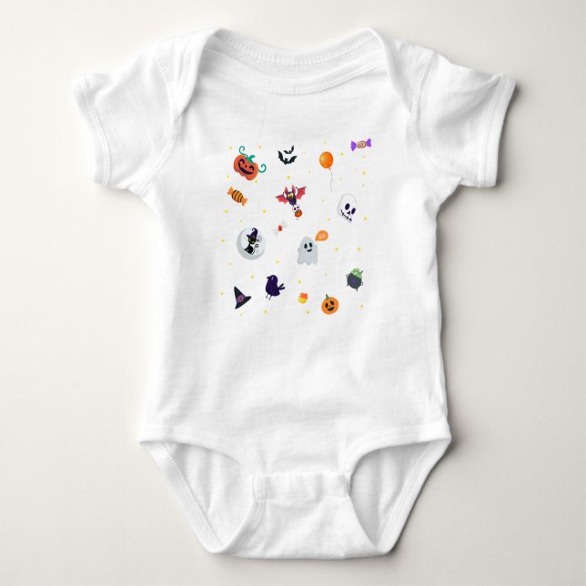 Trick or Treat  Baby Bodysuit (Front)
