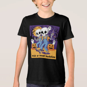 Trick or Treat Buddies Skeleton Shirt Friendship