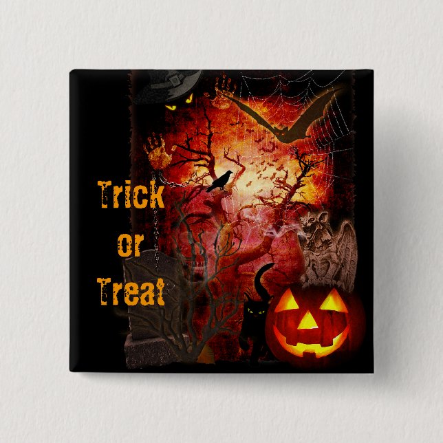 Trick or Treat Button (Front)