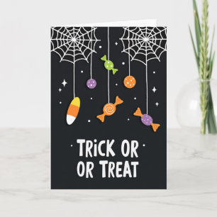 Trick Or Treat Candy Card