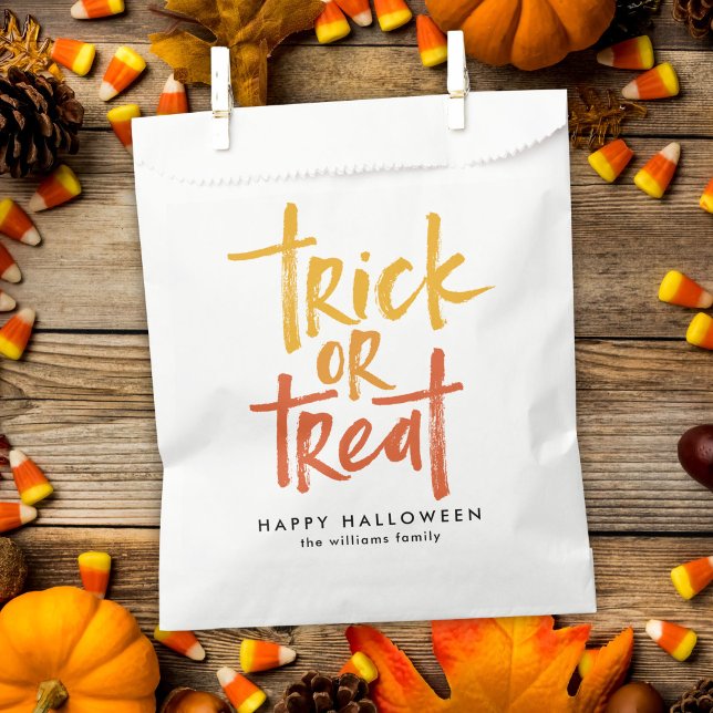 Trick or Treat Candy Corn Halloween Favour Bags (Creator Uploaded)