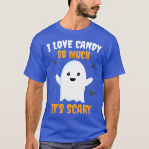 Trick or Treat Candy Cute Ghost Boys Girls Funny H T-Shirt