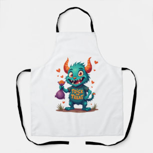 Trick or Treat Candy Monster – Halloween T-Shirt D Apron