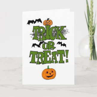 Trick Or Treat Card