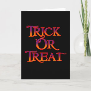 Trick or Treat Card