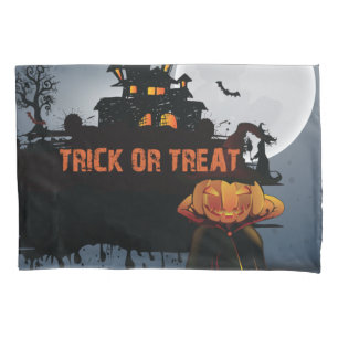 Trick or treat castle   pillowcase
