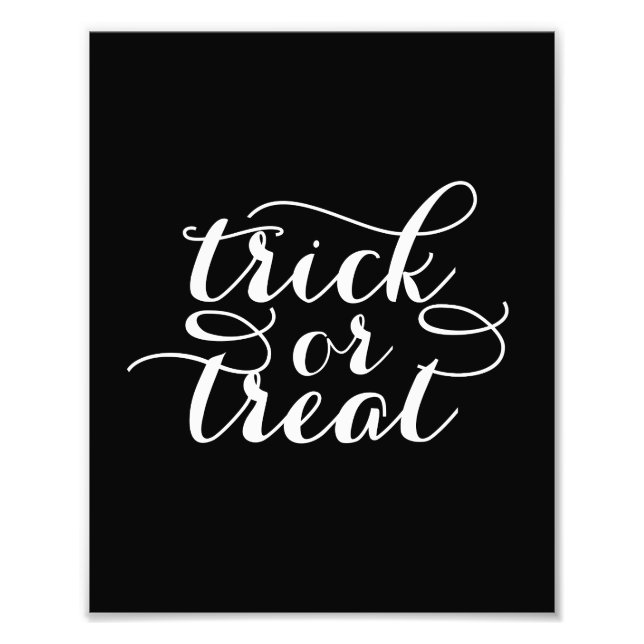 Trick or Treat Chic | Halloween Art Print (Front)
