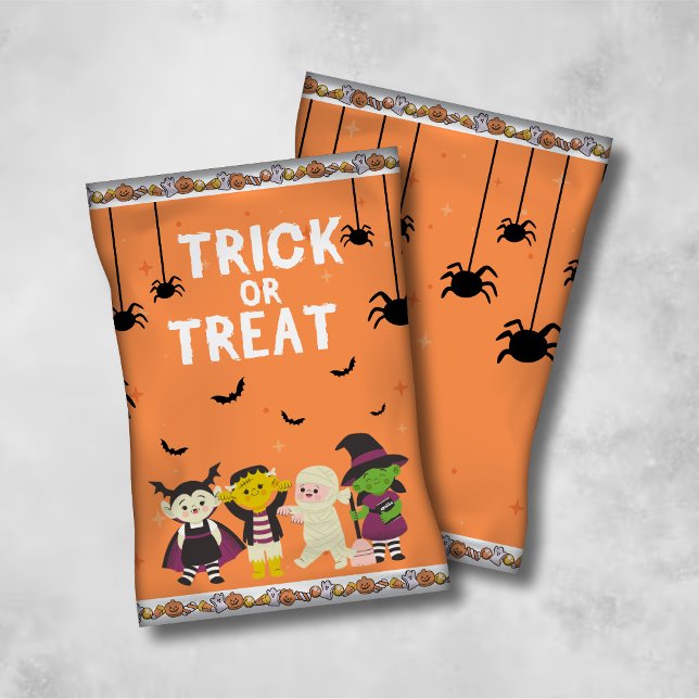 Trick or Treat Chip Bag Wrappers/Candy Bags Flyer (Creator Uploaded)