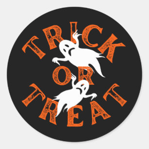 Trick Or Treat Classic Round Sticker