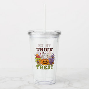Trick Or Treat Coffee Delight Acrylic Tumbler