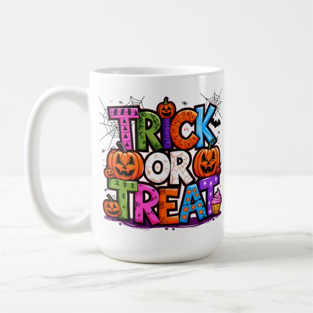 Trick or Treat Coffee Mug (Left)