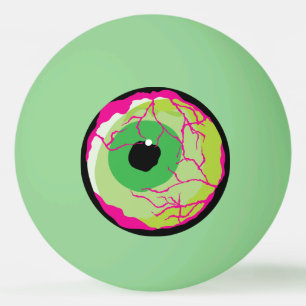 'Trick or Treat' Customizable Eyeball and Candy  Ping Pong Ball