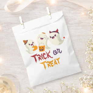 Trick or Treat Cute Ghosts Halloween Birthday Favour Bags