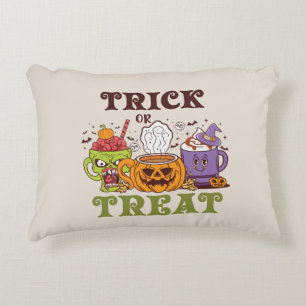 Trick Or Treat – Cute Halloween Coffee Brew Decorative Cushion