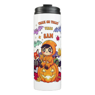 Trick or Treat Cute Halloween Thermal Tumbler