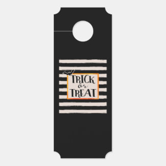 Trick or treat door hanger