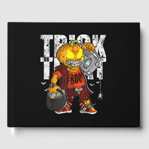 Trick or Treat Dope Hip Hop Halloween Graphic Men Guest Book