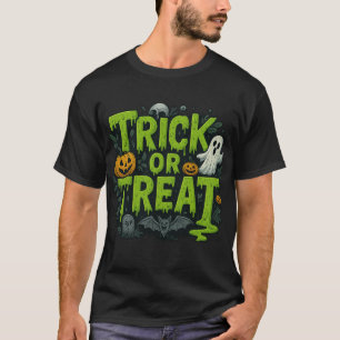 Trick or Treat Dripping Font T-Shirt 