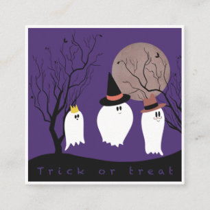 Trick or treat enclosure card