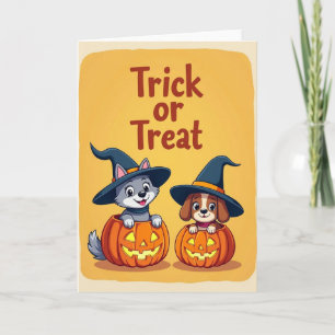Trick Or Treat Fun Card