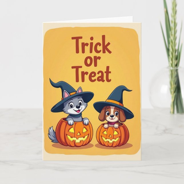 Trick Or Treat Fun Card (Front)