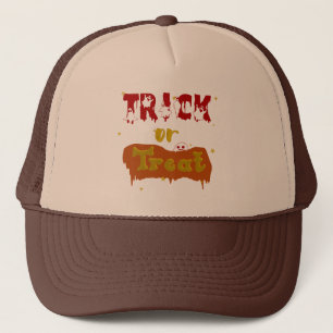Trick or Treat Funny Boo Halloween Trucker Hat