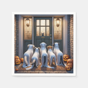 Trick or Treat Ghost Dogs Napkin