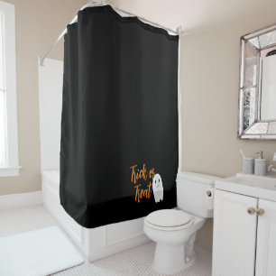 Trick or Treat Ghost Halloween Shower Curtain