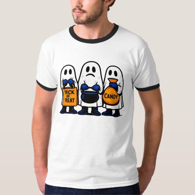 Trick or Treat Ghost Squad T-Shirt (Front)