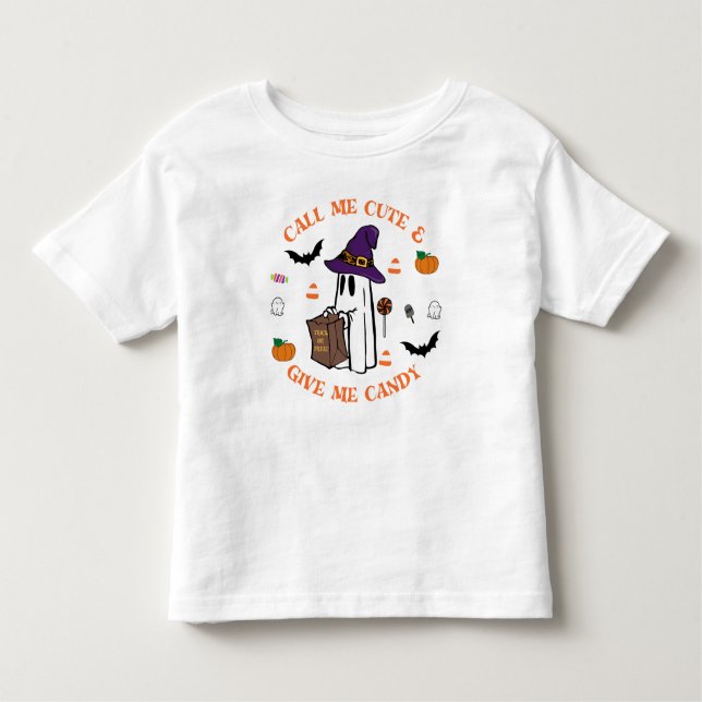 Trick-or-Treat Ghost Tee (Front)