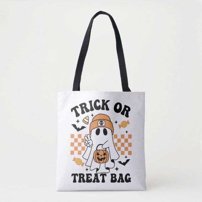Trick or Treat Ghost with Bag (Front)