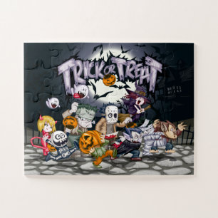 Trick or Treat Ghouls 16 x 20 Puzzle with Gift Box
