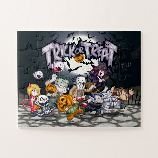 Trick or Treat Ghouls Puzzle (Horizontal)